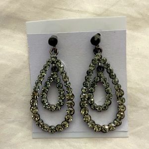 Earrings with gems